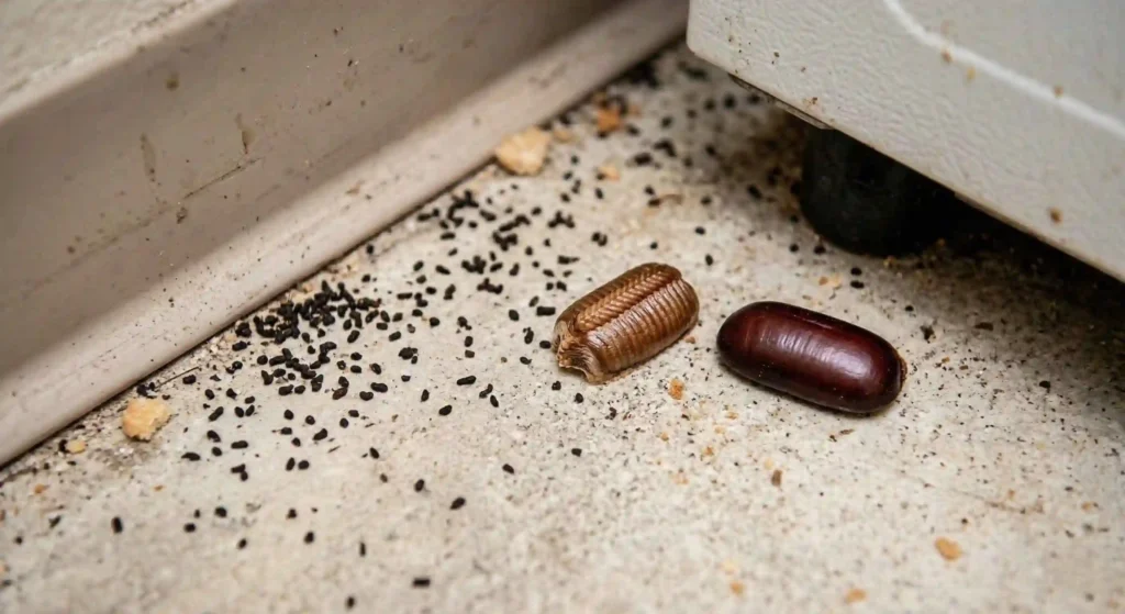 cockroach droppings or egg cases